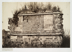 Palais Des Nonnes, à Uxmal; detail du cote sud.