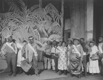 Scene from "Porgy", NYC: Guild Theatre, 1927, including Wesley Hill as Jake (third from left) and Ella Madison