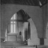Interior of Weston Chapel.  The ceiling and pews are of cypress.  Arches add to the dignity.