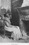 Aunt Betty.  She was the slave of Mr. Walker, at Faunsdale, and was the cook for Rev. Mr. Harrison, Rector of St. Michael's.  The picture, taken in Aunt Betty's home, shows a typical cabin interior.