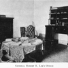 General Robert E. Lee's office.  " Probably no spot in the South is possessed of such a wealth of impressive traditions as is this now disued little room underneath the Memorial Chapel.  It was here that the Hero of the South presided as head of Washington and Lee University, and today one can see his pens, his books and his letters just as he left them when he left the little office forever."
