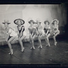 Jane Fischer, Marilynn Bradley, Svetlana McLee, Roberta Keith, Sigyn, and Kelley Stephens in the stage production Happy Hunting