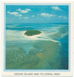 Heron Island and its coral reef.