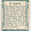 Battle of St. Albans [May 23rd, 1455]. (Archer from the old chronicle; Duke of Somerset; Market Place where they fought.)