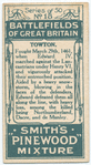 Battle of Towton [March 29th, 1461]. (Lord Dacre's tomb; the Battle Cross; Edward IV.)