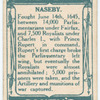 Battle of Naseby [June 14th, 1645]. (Cromwell['s] table at Naseby; the monument; Prince Rupert.)