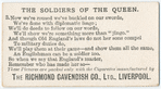 The soldiers of the Queen. 3.