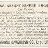 The absent-minded beggar. 1st verse.