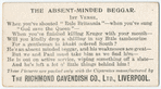 The absent-minded beggar. 1st verse.