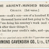The absent-minded beggar. Chorus. (1st verse.)