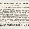 The absent-minded beggar. 1st verse.