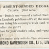 The absent-minded beggar. Chorus. (2nd verse.)
