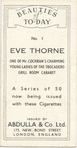 Eve Thorne.