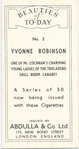 Yvonne Robinson.