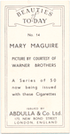 Mary Maguire.
