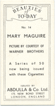 Mary Maguire.