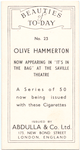 Olive Hammerton.
