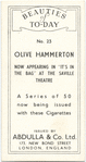 Olive Hammerton.