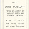 June Mallory.