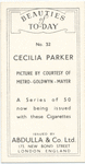 Cecilia Parker.