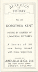 Dorothea Kent.