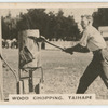 Wood chopping, Taihape.