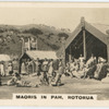 Maoris in Pah, Rotorua.