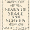 Stars of stage and screen. Laura la Plante.