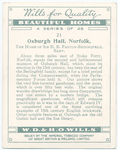 Oxburgh Hall, Norfolk. The home of Sir of H.E. Paston-Bedingfeld, Bart.