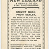 Mount Cook from Sealey.