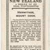 Hermitage, Mount Cook.