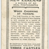 Wood chopping, Taihape.