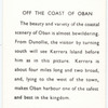 Off the coast of Oban.