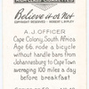 A.J. Officer's cycle ride
