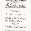 Moore's punishment