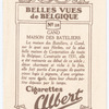 Gand. Maison des Bateliers.