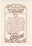 Gand. Maison des Bateliers.