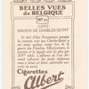 Gand. Maison de Charles-Quint.
