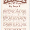 King George V.