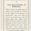 The key-stroke of billiards.