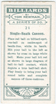 Single-baulk cannon.