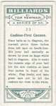 Cushion-first cannon.