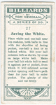 Saving the white.