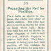 Pocketing the red for position .
