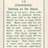 Snooker. Getting on the black.