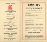 The political testament of Hermann Göring.
