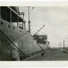 One of the Sinclair oil tank ships being loaded.