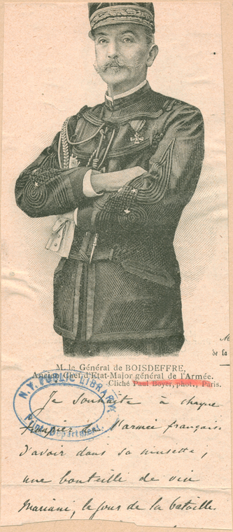 M. le General de Boisdeffre, Ancien Chef d'Etat-Major de l'Armee ...