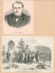 Prinds Napoleon; Prince Napoleon am Napoleons Denkmal bei Leipzig am 15. Marz.