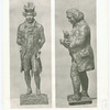 Johnson (Dr.) [right] and James Boswell [left]. Statuettes. The original working models of the famous statues by Percy Fitzgerald. [No. 99]